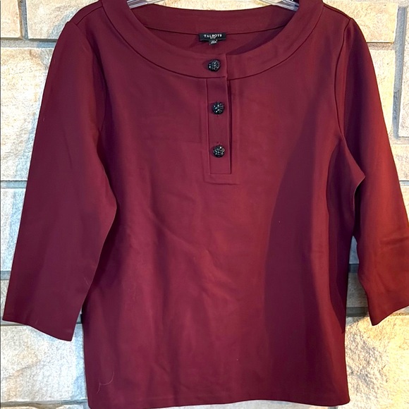 Talbots Maroon Top - Picture 1 of 8